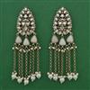 Indo Western Pearl Earring with Mehndi Plating