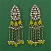 Indo Western Pearl Earring with Mehndi Plating
