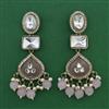 Indo Western Pearl Earring with Mehndi Plating