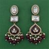 Indo Western Pearl Earring with Mehndi Plating