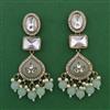 Indo Western Pearl Earring with Mehndi Plating