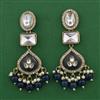 Indo Western Pearl Earring with Mehndi Plating