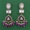 Indo Western Pearl Earring with Mehndi Plating