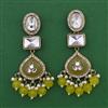 Indo Western Pearl Earring with Mehndi Plating
