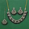 Indo Western Pearl Necklace with Mehndi Plating