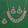 Indo Western Pearl Necklace with Mehndi Plating