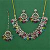 Indo Western Pearl Necklace with Mehndi Plating