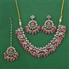 Indo Western Pearl Necklace with Mehndi Plating