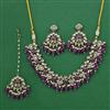 Indo Western Pearl Necklace with Mehndi Plating