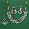 Indo Western Pearl Necklace with Mehndi Plating
