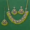 Indo Western Pearl Necklace with Mehndi Plating