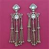 Indo Western Birds Earring with Mehndi Plating