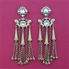 Indo Western Birds Earring with Mehndi Plating