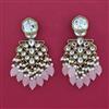 Indo Western Pearl Earring with Mehndi Plating