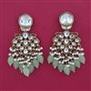 Indo Western Pearl Earring with Mehndi Plating