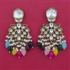 Indo Western Pearl Earring with Mehndi Plating
