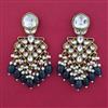 Indo Western Pearl Earring with Mehndi Plating