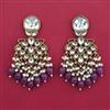 Indo Western Pearl Earring with Mehndi Plating