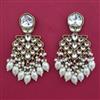 Indo Western Pearl Earring with Mehndi Plating