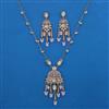 Indo Western Pearl Pendant Set with Mehndi Plating