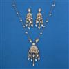 Indo Western Pearl Pendant Set with Mehndi Plating