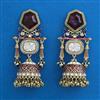 Indo Western Jhumki with Mehndi Plating