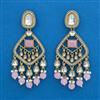 Indo Western Pearl Earring with Mehndi Plating