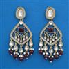 Indo Western Pearl Earring with Mehndi Plating
