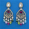 Indo Western Pearl Earring with Mehndi Plating