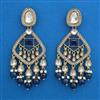 Indo Western Pearl Earring with Mehndi Plating