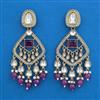 Indo Western Pearl Earring with Mehndi Plating