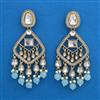 Indo Western Pearl Earring with Mehndi Plating