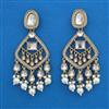 Indo Western Pearl Earring with Mehndi Plating