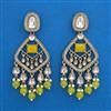 Indo Western Pearl Earring with Mehndi Plating