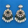 Indo Western Pearl Earring with Mehndi Plating