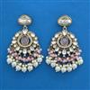 Indo Western Pearl Earring with Mehndi Plating