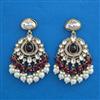 Indo Western Pearl Earring with Mehndi Plating