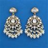 Indo Western Pearl Earring with Mehndi Plating