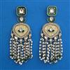 Indo Western Pearl Earring with Mehndi Plating