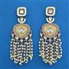 Indo Western Pearl Earring with Mehndi Plating