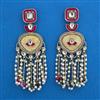 Indo Western Pearl Earring with Mehndi Plating