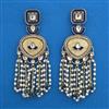 Indo Western Pearl Earring with Mehndi Plating