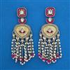 Indo Western Pearl Earring with Mehndi Plating