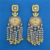 Indo Western Pearl Earring with Mehndi Plating