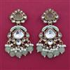 Indo Western Meenakari Earring with Mehndi Plating