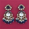 Indo Western Meenakari Earring with Mehndi Plating