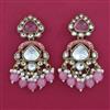 Indo Western Meenakari Earring with Mehndi Plating