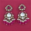 Indo Western Meenakari Earring with Mehndi Plating