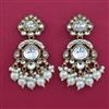 Indo Western Meenakari Earring with Mehndi Plating