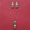 Indo Western Birds Pendant Set with Mehndi Plating